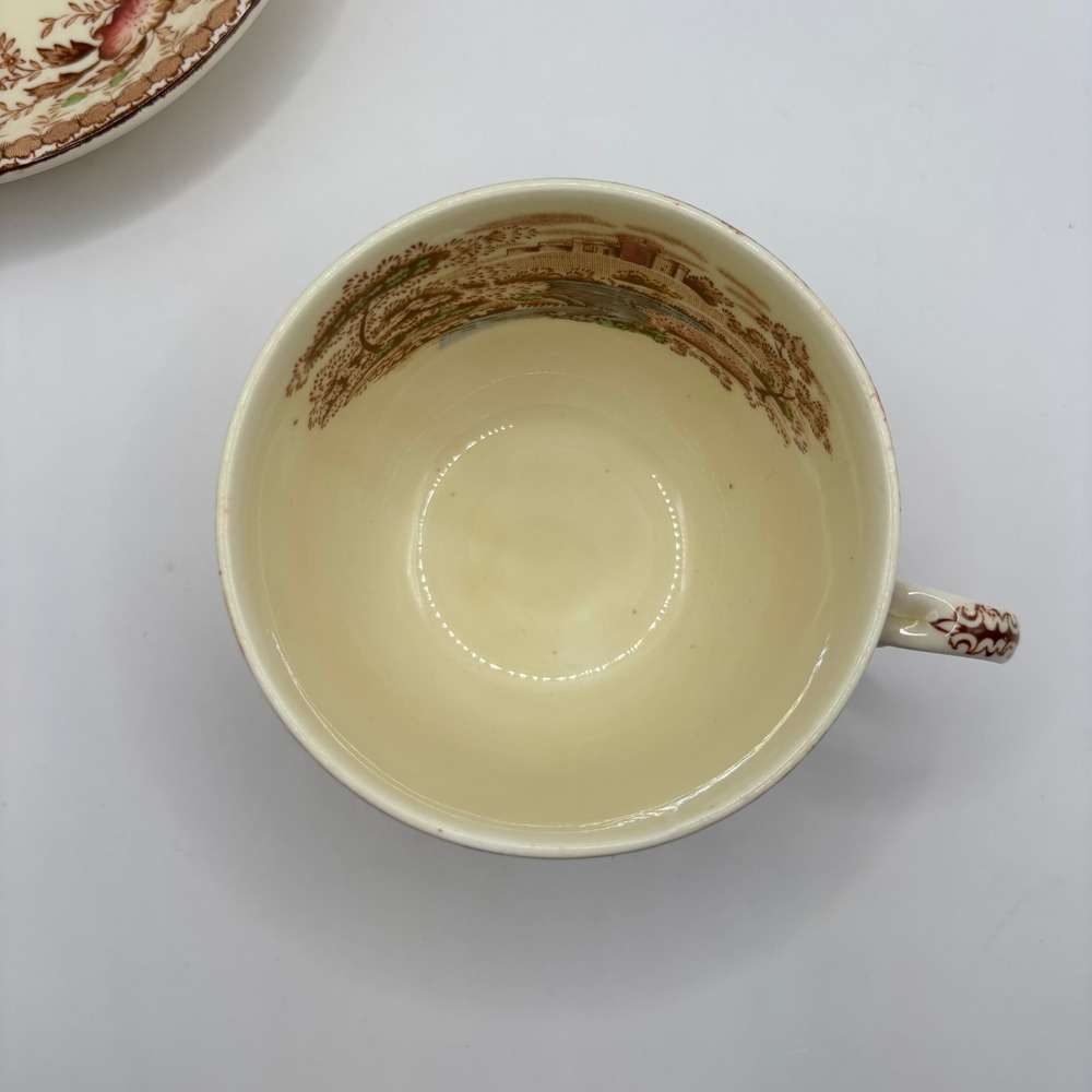 Vintage Ridgway Woodland Brown Teacup‎ and Saucer Set Made in England - Picture 6 of 13